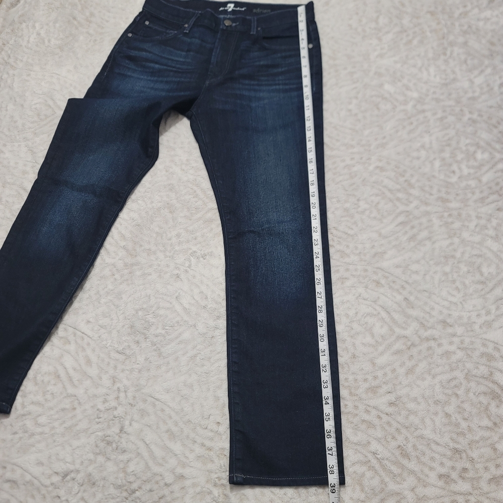 7 Seven For All Mankind Adrien Jeans Size 30 Men's Dark Wash - Picture 10 of 14